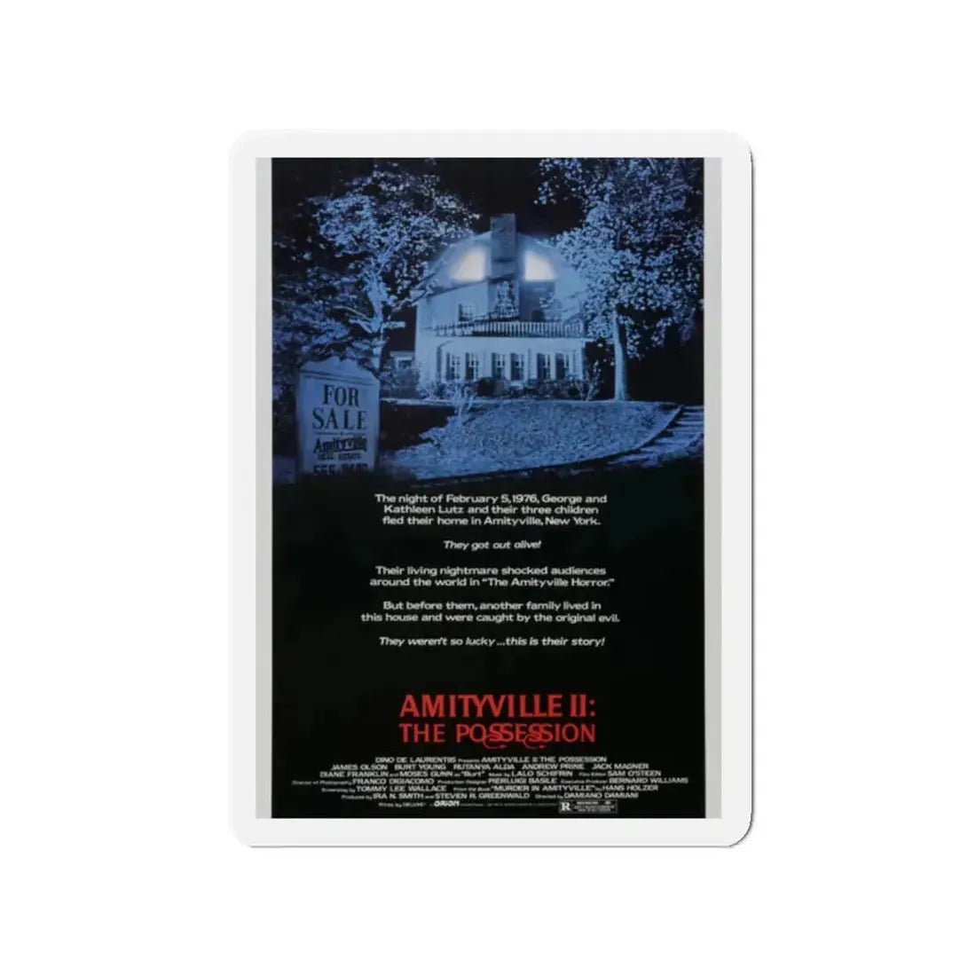 AMITYVILLE II THE POSSESSION 1982 Movie Poster - Refrigerator Magnet 2 Inch - The Sticker Space