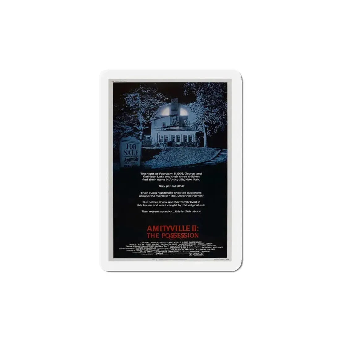 Amityville II The Possession 1982 Movie Poster Refrigerator Magnet 5 Inch - The Sticker Space