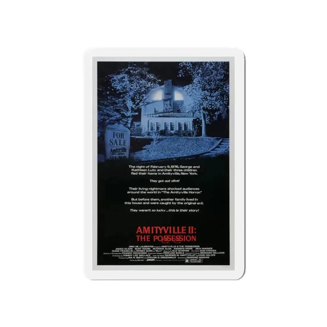 AMITYVILLE II THE POSSESSION 1982 Movie Poster - Refrigerator Magnet - The Sticker Space
