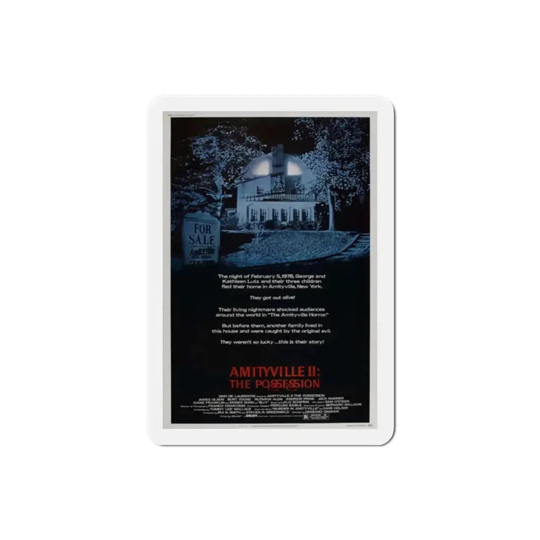 Amityville II The Possession 1982 Movie Poster Refrigerator Magnet - The Sticker Space