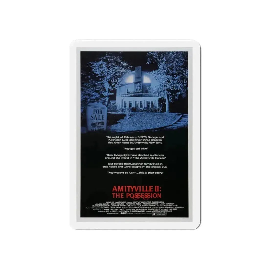 AMITYVILLE II THE POSSESSION 1982 Movie Poster - Refrigerator Magnet - The Sticker Space