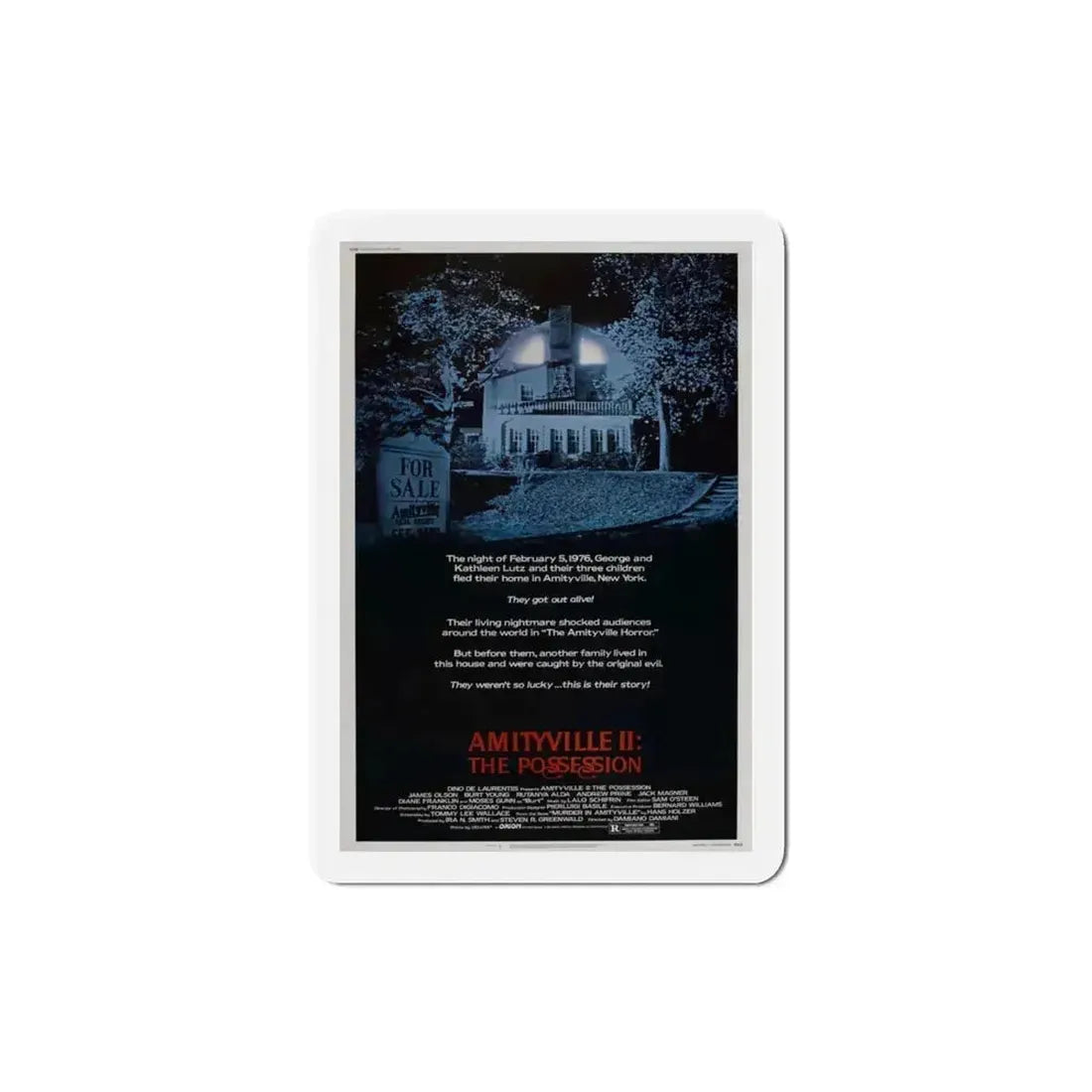 Amityville II The Possession 1982 Movie Poster Refrigerator Magnet - The Sticker Space