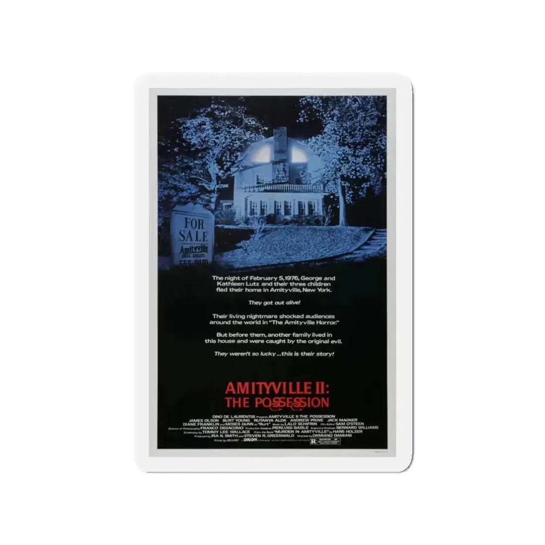 AMITYVILLE II THE POSSESSION 1982 Movie Poster - Refrigerator Magnet - The Sticker Space