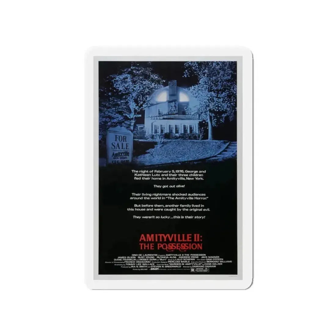 AMITYVILLE II THE POSSESSION 1982 Movie Poster - Refrigerator Magnet - The Sticker Space
