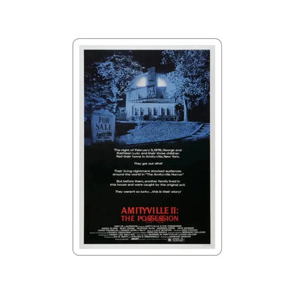 AMITYVILLE II THE POSSESSION 1982 Movie Poster STICKER Vinyl Die-Cut Decal - The Sticker Space