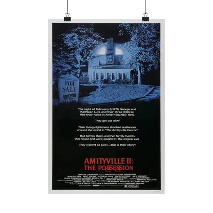 AMITYVILLE II THE POSSESSION 1982 - Paper Movie Poster - The Sticker Space
