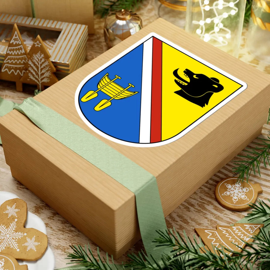 AmlikonBissegg-blazon (Switzerland) (Coat of Arms) STICKER Vinyl Kiss-Cut Decal - The Sticker Space