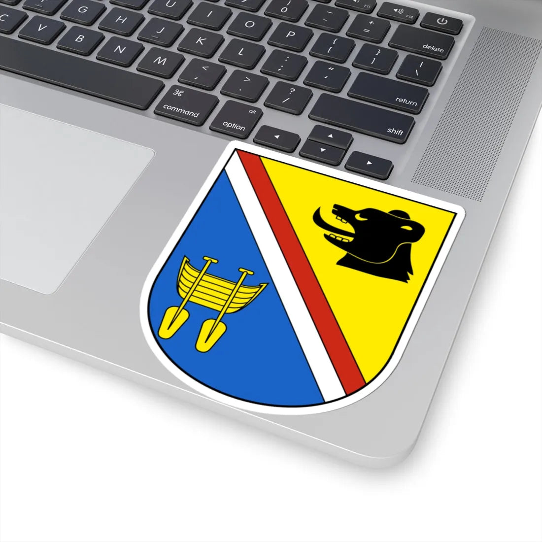 AmlikonBissegg-blazon (Switzerland) (Coat of Arms) STICKER Vinyl Kiss-Cut Decal - The Sticker Space