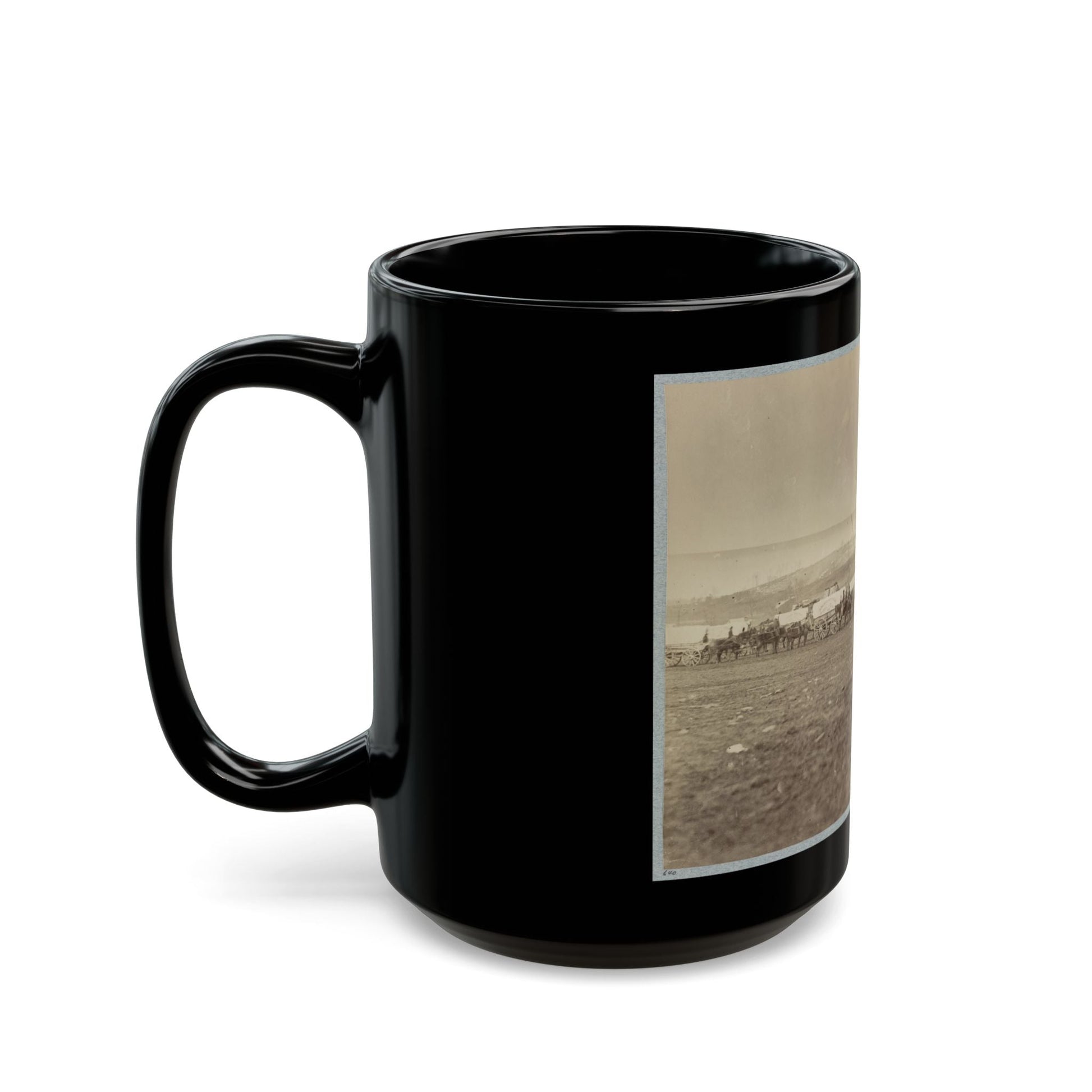 Ammunition Train 3rd Division, Cavalry Corps (U.S. Civil War) Black Coffee Mug-The Sticker Space