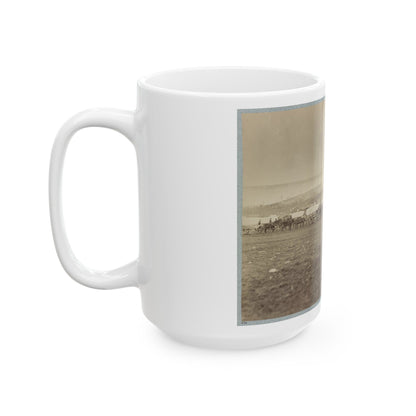 Ammunition Train 3rd Division, Cavalry Corps (U.S. Civil War) White Coffee Mug-The Sticker Space