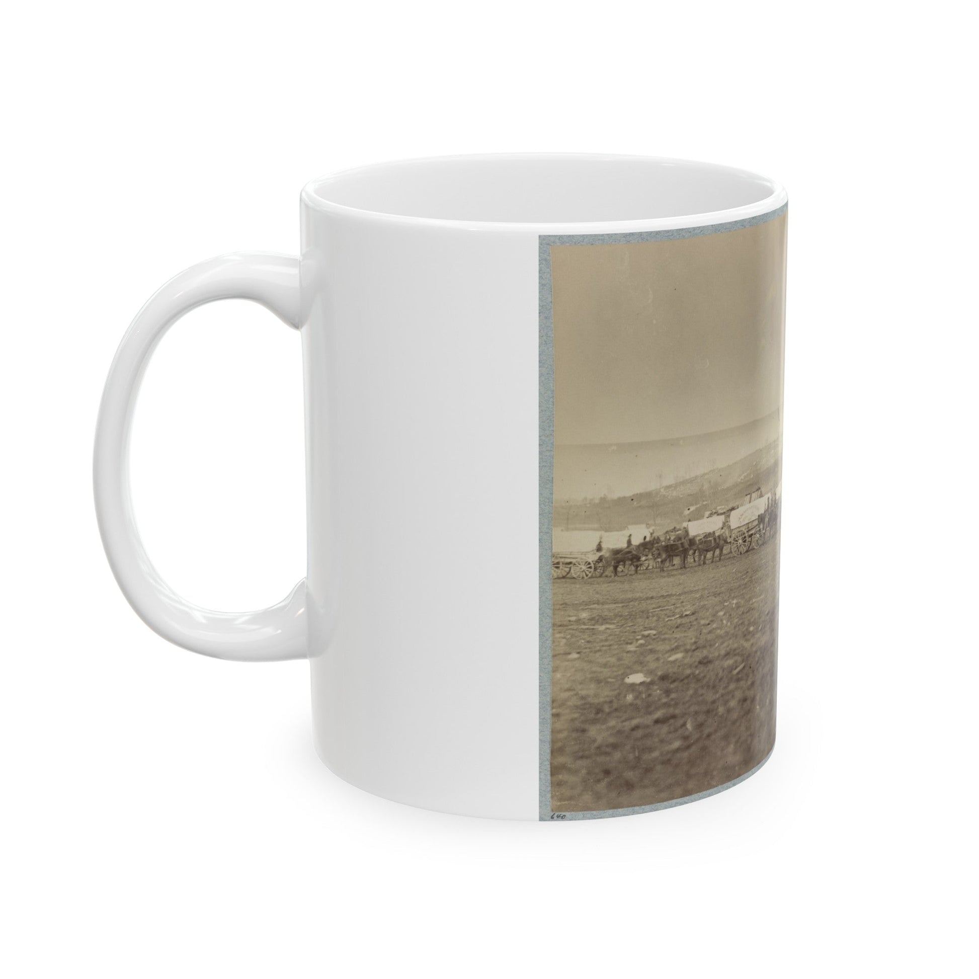 Ammunition Train 3rd Division, Cavalry Corps (U.S. Civil War) White Coffee Mug-The Sticker Space