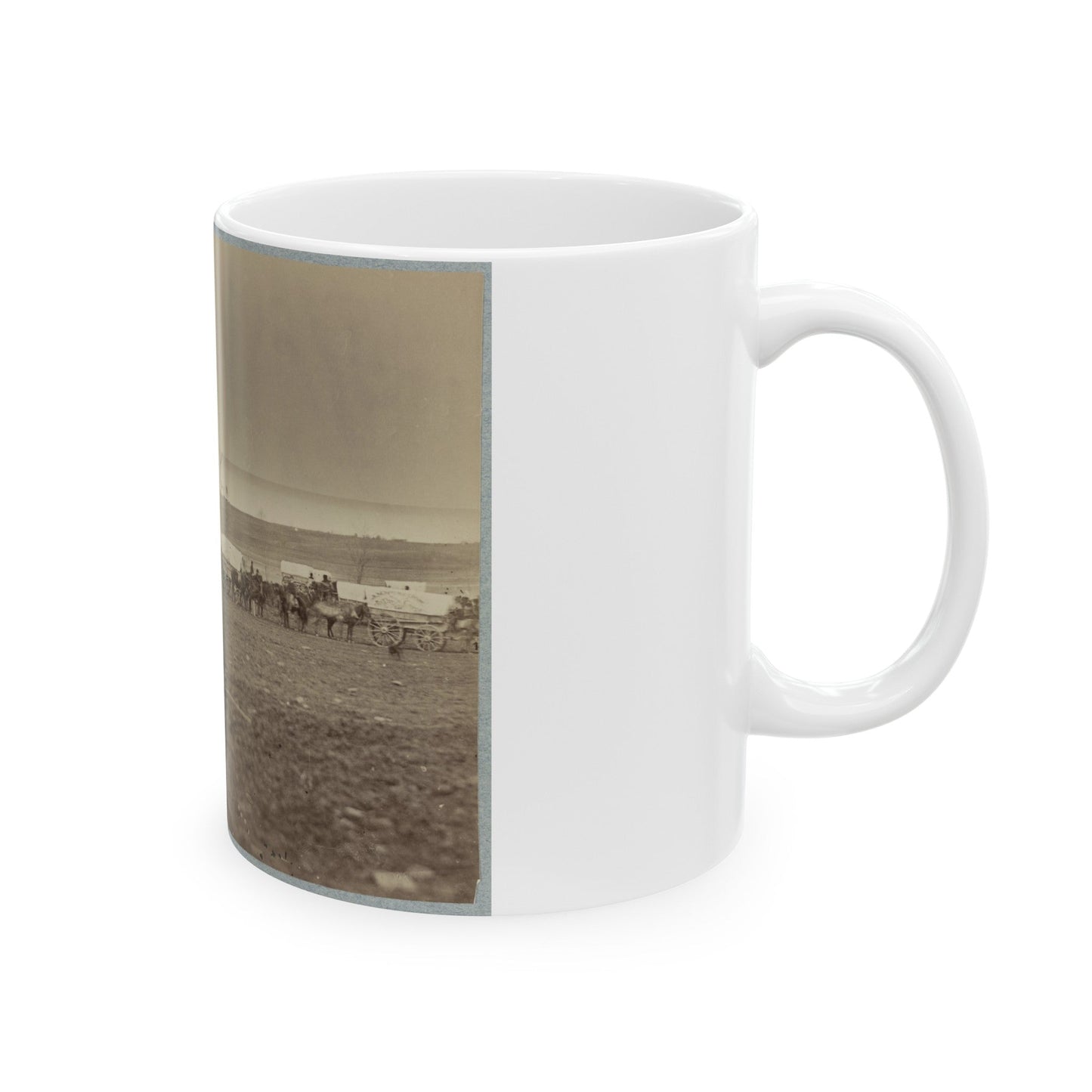 Ammunition Train 3rd Division, Cavalry Corps (U.S. Civil War) White Coffee Mug-The Sticker Space