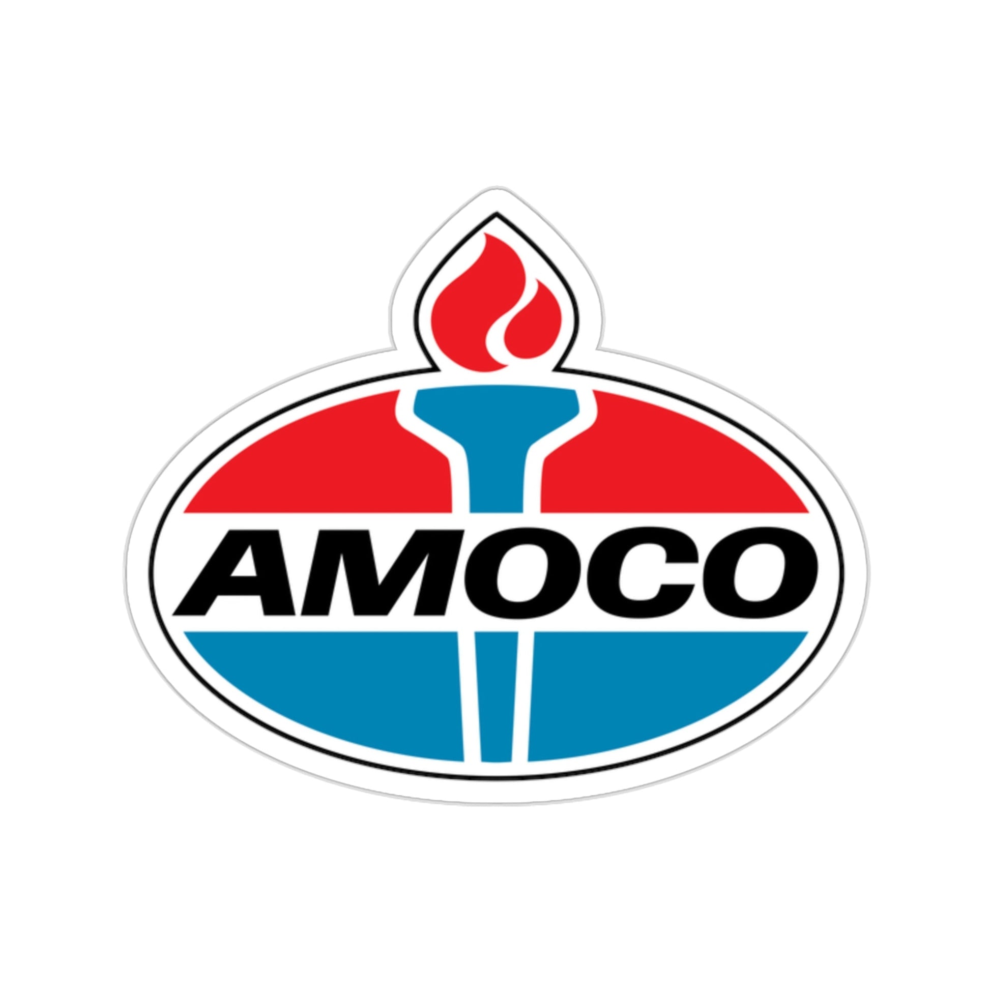 Amoco Gas Station Logo STICKER Vinyl Die-Cut Decal-2 Inch-The Sticker Space