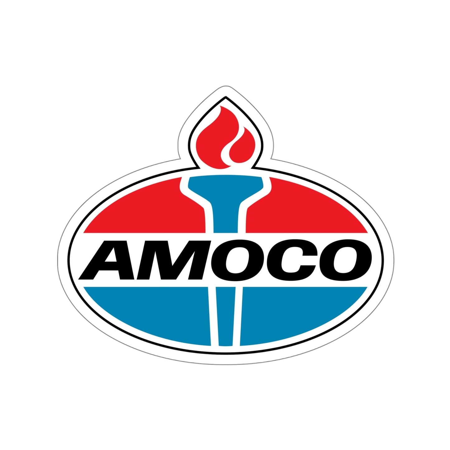 Amoco Gas Station Logo STICKER Vinyl Die-Cut Decal-6 Inch-The Sticker Space