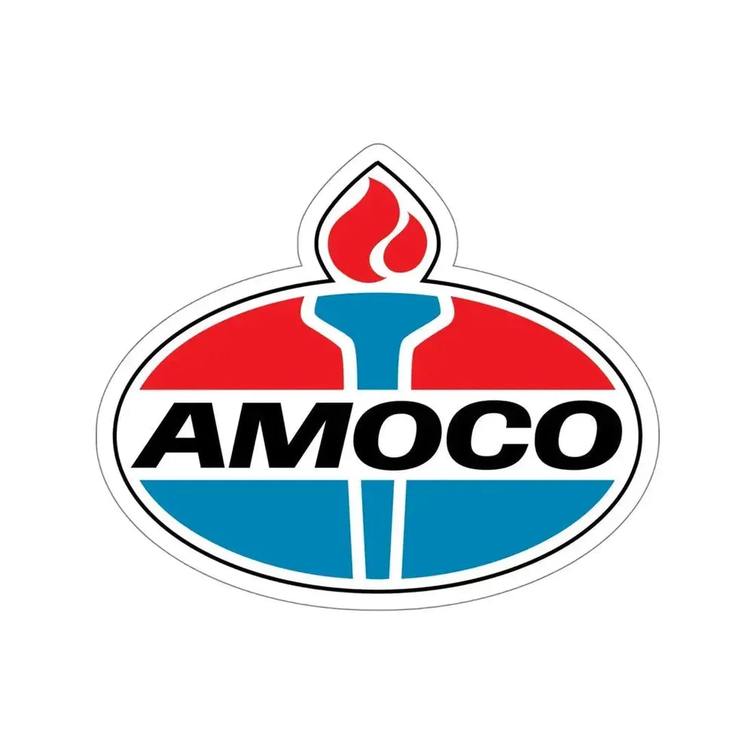 Amoco Gas Station Logo STICKER Vinyl Die-Cut Decal 6 Inch - The Sticker Space