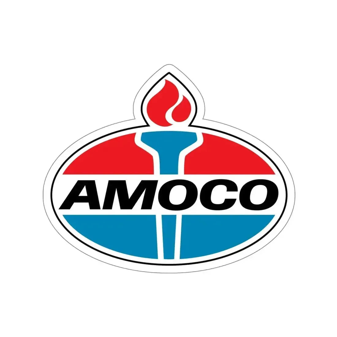 Amoco Gas Station Logo STICKER Vinyl Die-Cut Decal - The Sticker Space