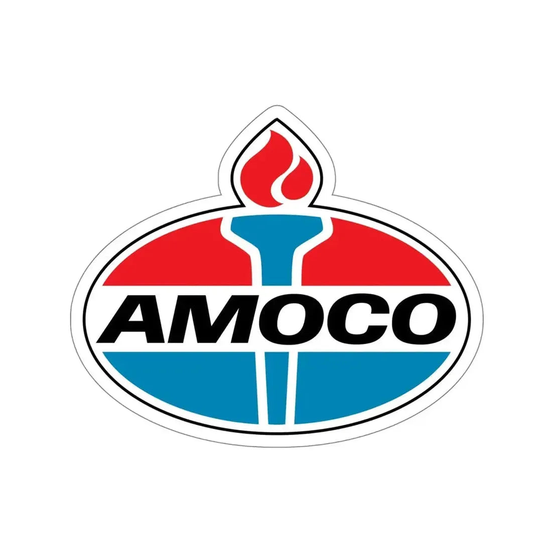 Amoco Gas Station Logo STICKER Vinyl Die-Cut Decal - The Sticker Space
