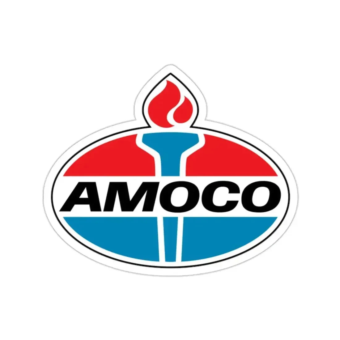 Amoco Gas Station Logo STICKER Vinyl Die-Cut Decal - The Sticker Space