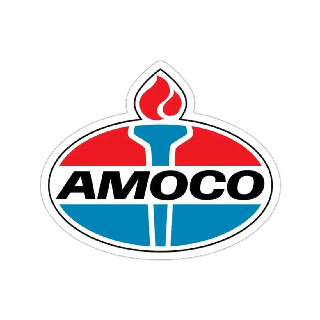 Amoco Gas Station Logo STICKER Vinyl Die-Cut Decal - The Sticker Space