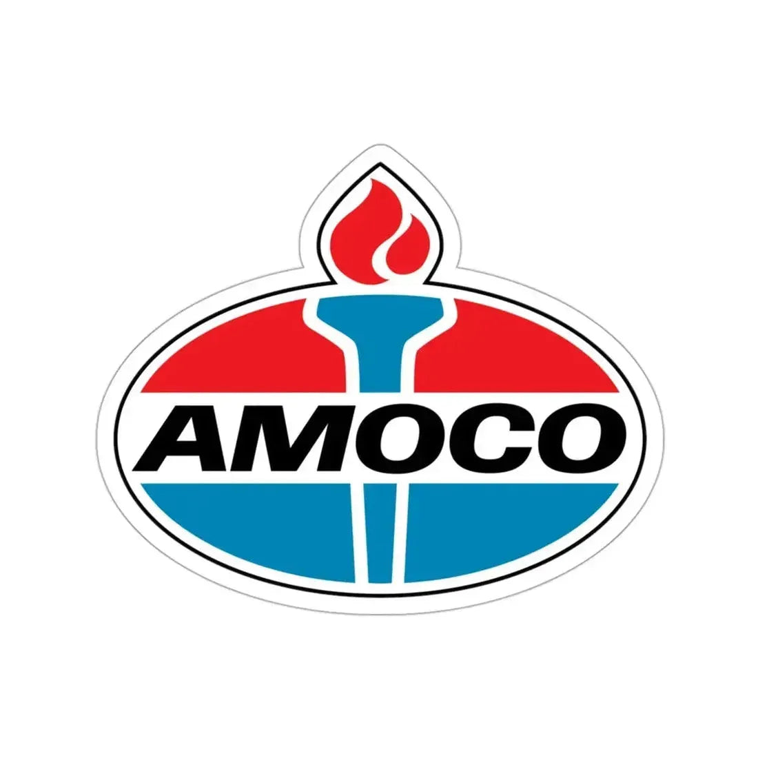 Amoco Gas Station Logo STICKER Vinyl Die-Cut Decal - The Sticker Space