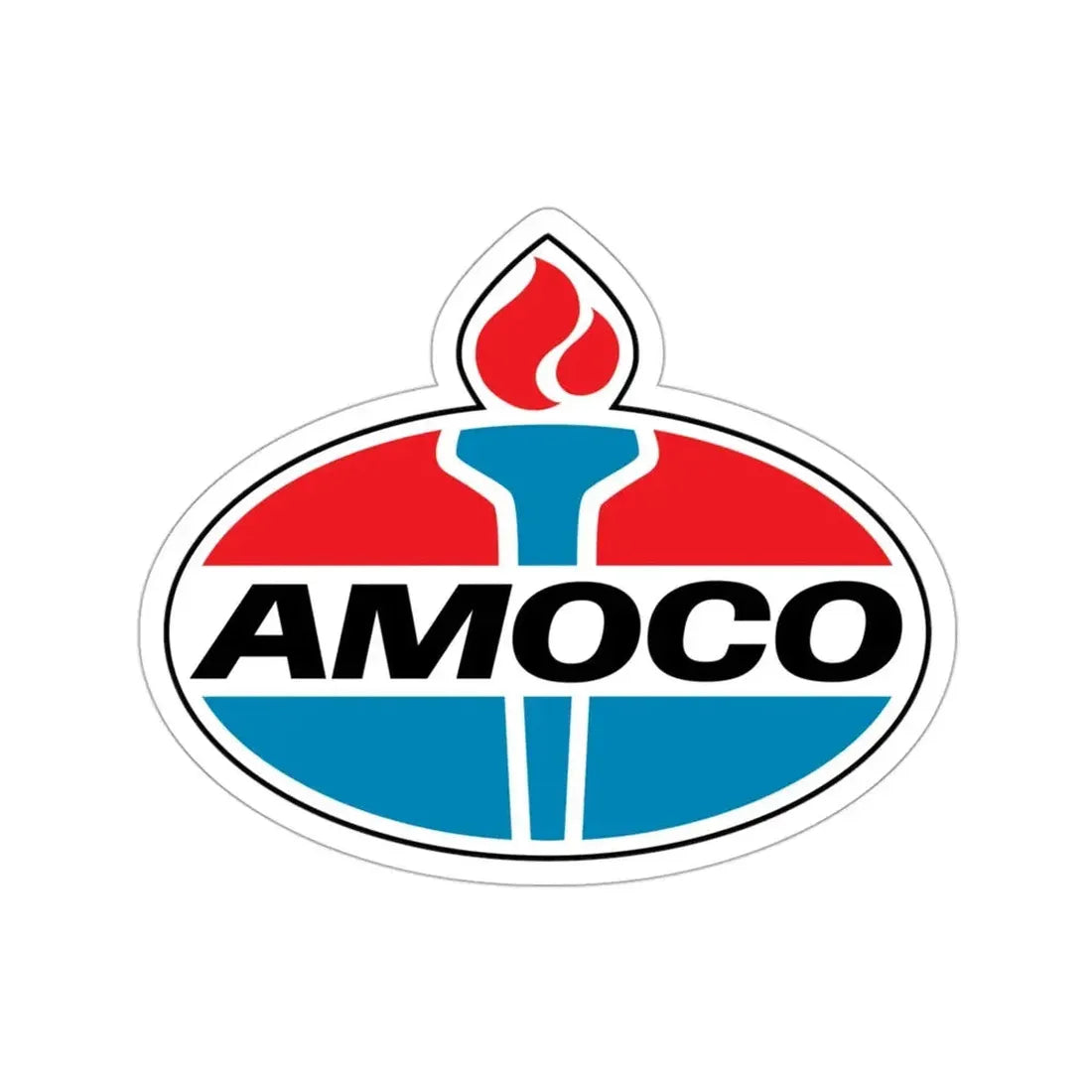 Amoco Gas Station Logo STICKER Vinyl Die-Cut Decal - The Sticker Space