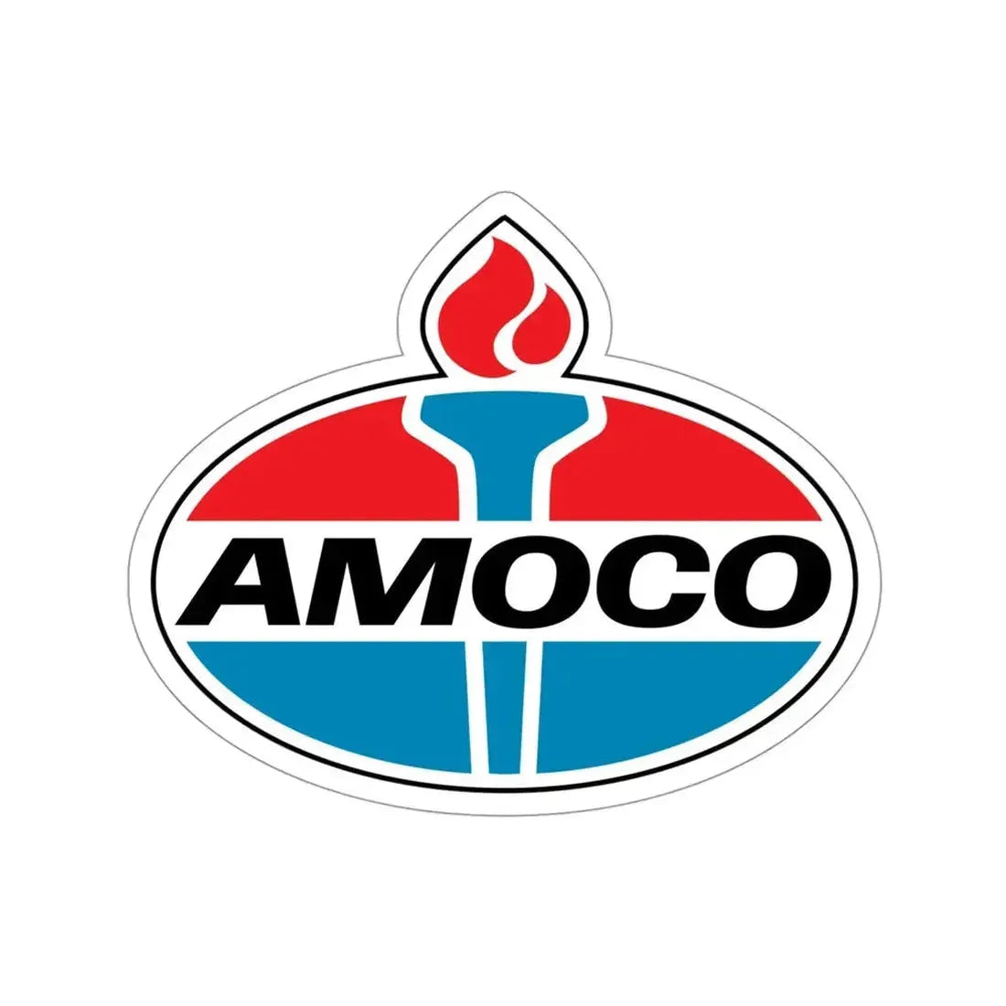 Amoco Gas Station Logo STICKER Vinyl Die-Cut Decal - The Sticker Space