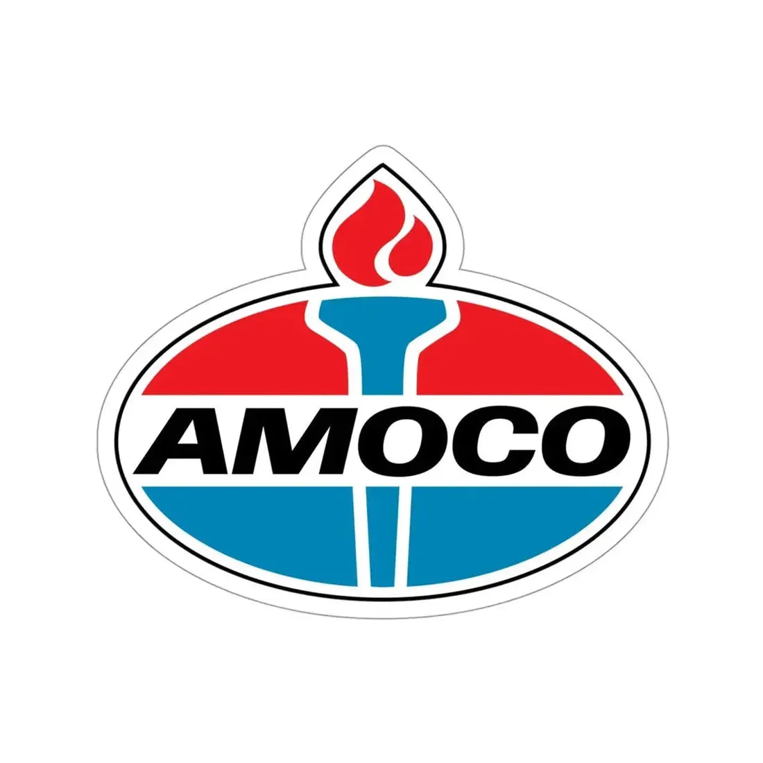Amoco Gas Station Logo STICKER Vinyl Die-Cut Decal - The Sticker Space
