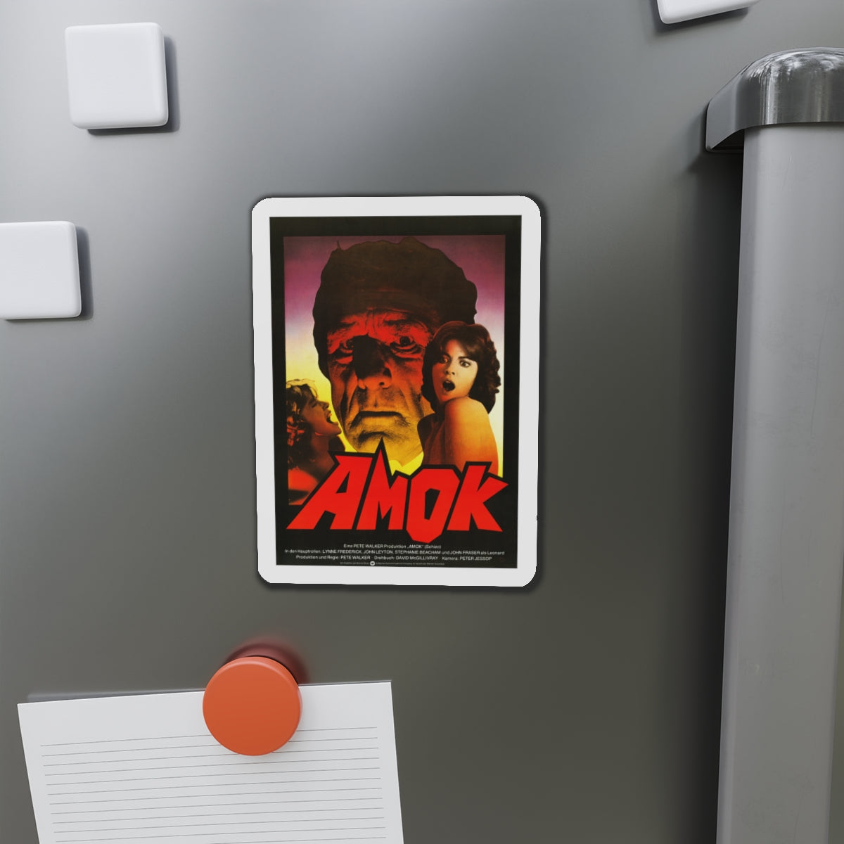 AMOK (SCHIZO) 1976 Movie Poster - Die-Cut Magnet-The Sticker Space