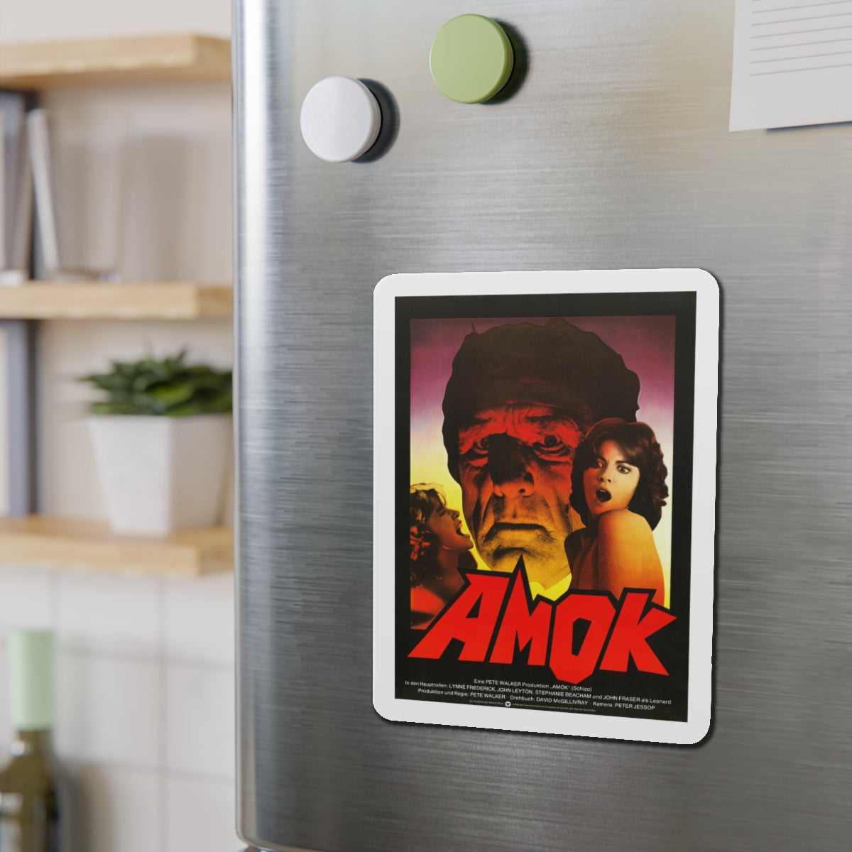 AMOK (SCHIZO) 1976 Movie Poster - Die-Cut Magnet-The Sticker Space