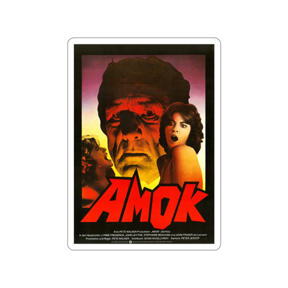 AMOK (SCHIZO) 1976 Movie Poster STICKER Vinyl Die-Cut Decal-3 Inch-The Sticker Space