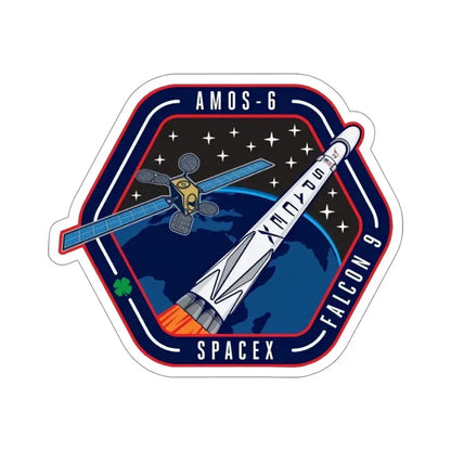 Amos-6 (SpaceX) STICKER Vinyl Die-Cut Decal 4 Inch - The Sticker Space