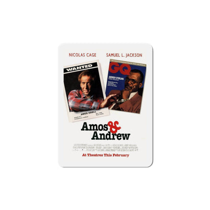 Amos & Andrew 1993 Movie Poster Die-Cut Magnet-6 × 6"-The Sticker Space