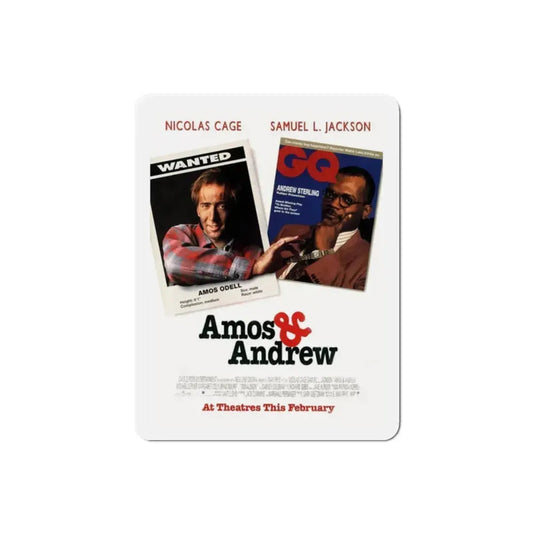 Amos & Andrew 1993 Movie Poster Refrigerator Magnet 2 Inch - The Sticker Space