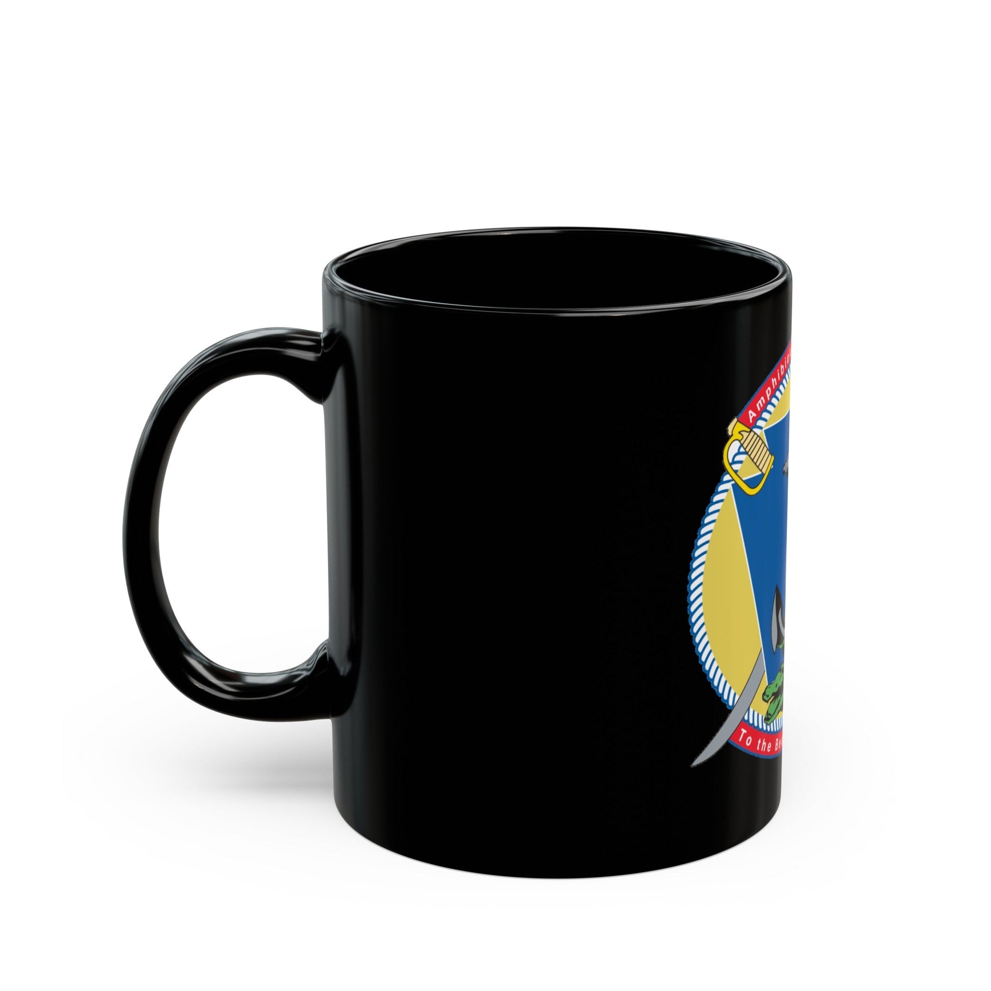 Amphibious Sq 6 (U.S. Navy) Black Coffee Mug-The Sticker Space