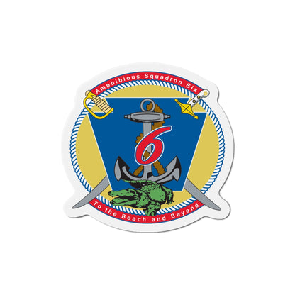 Amphibious Sq 6 (U.S. Navy) Die-Cut Magnet-5" x 5"-The Sticker Space