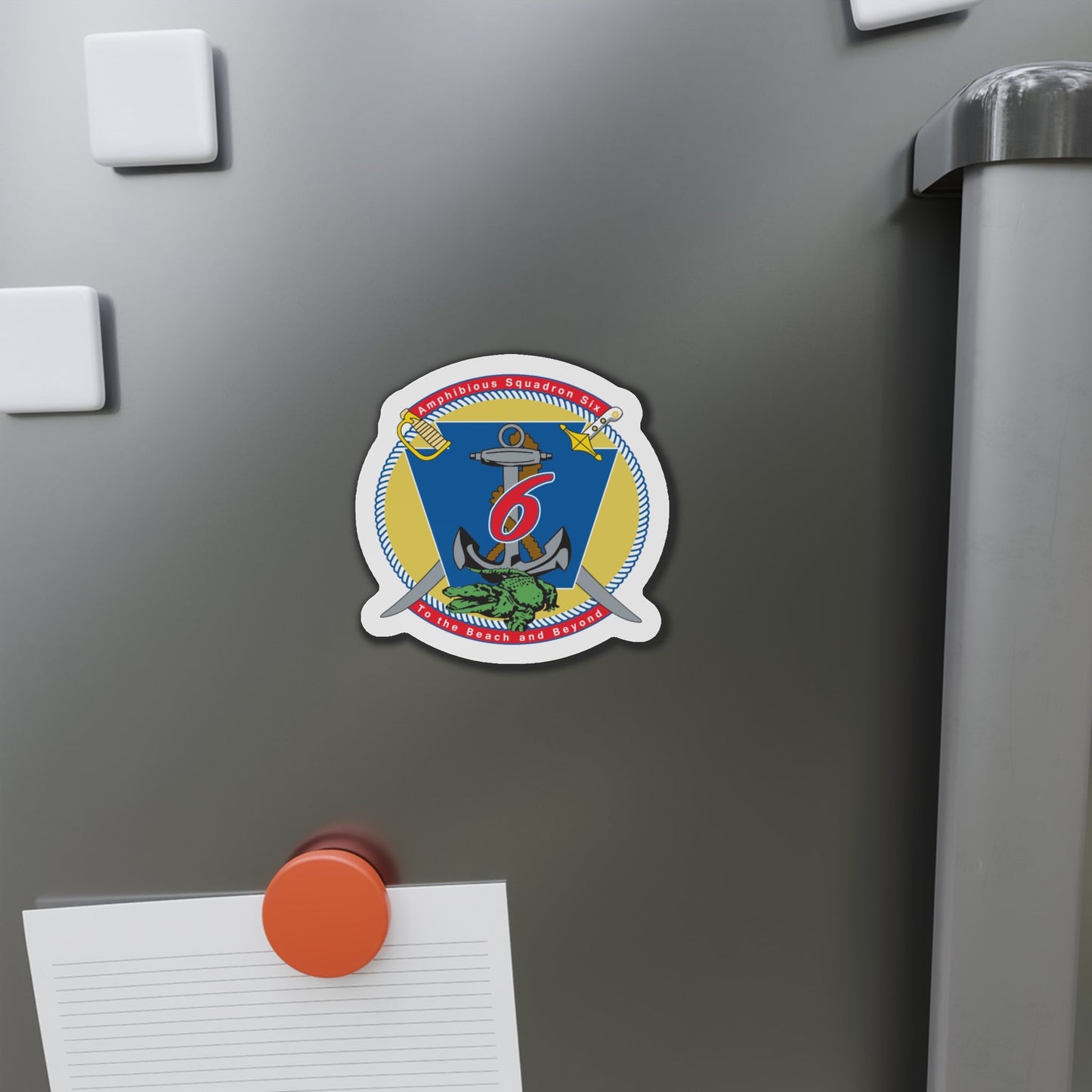 Amphibious Sq 6 (U.S. Navy) Die-Cut Magnet-The Sticker Space