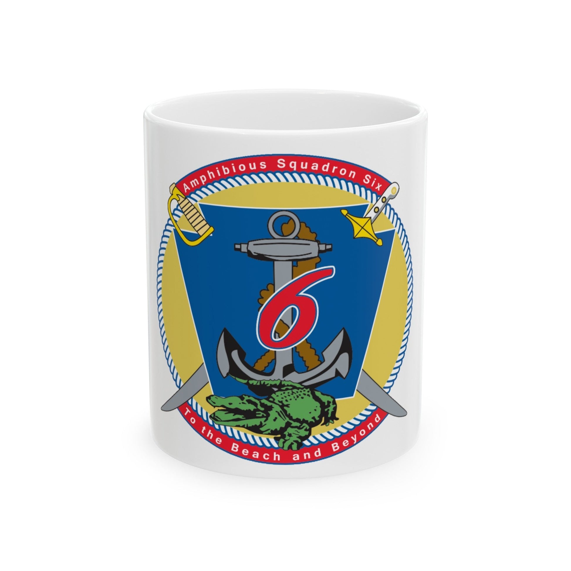 Amphibious Sq 6 (U.S. Navy) White Coffee Mug-11oz-The Sticker Space