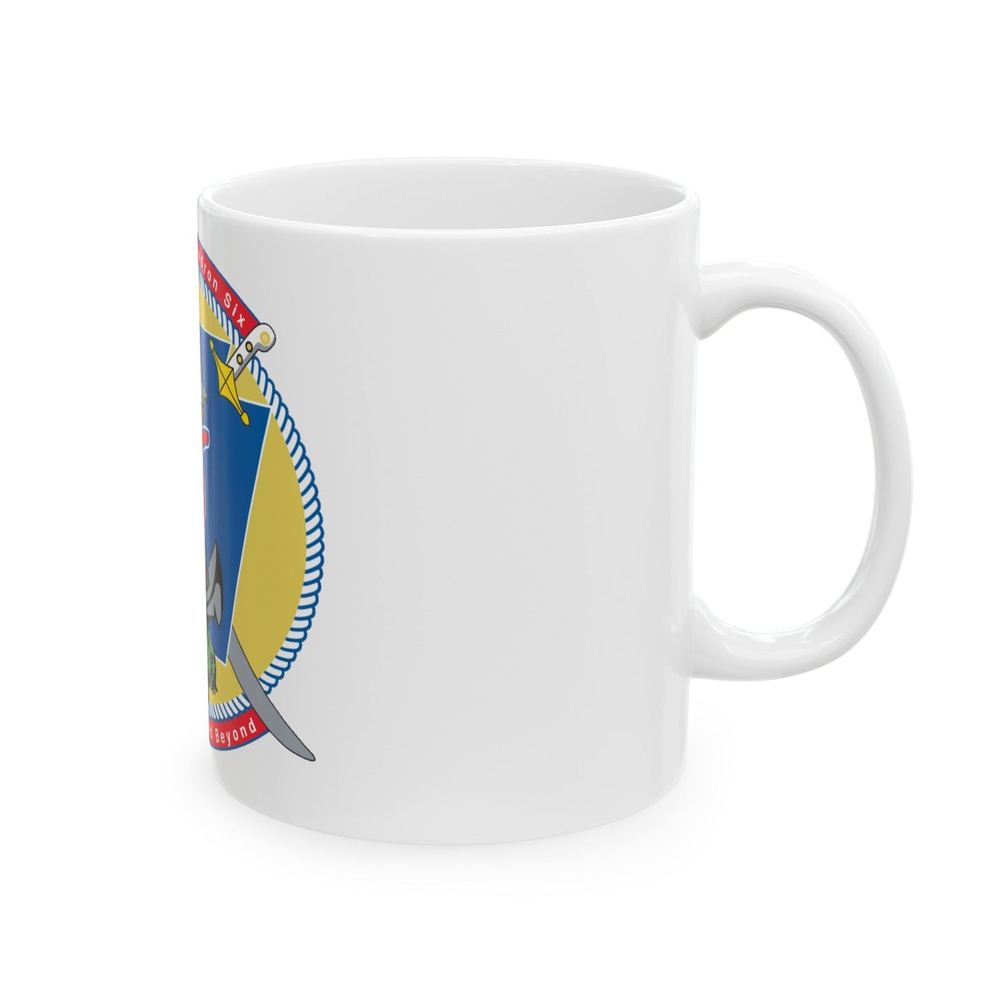 Amphibious Sq 6 (U.S. Navy) White Coffee Mug-The Sticker Space