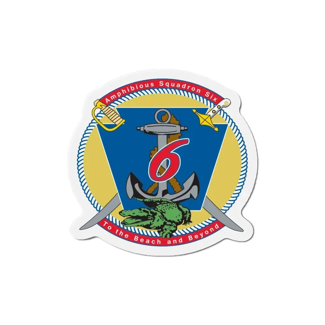 Amphibious Sq 6 (U.S. Navy) Refrigerator Magnet 5 Inch - The Sticker Space