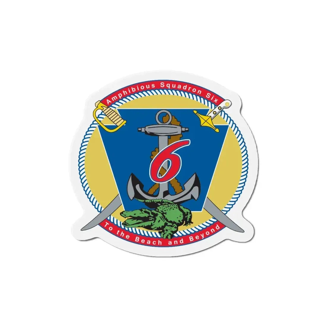 Amphibious Sq 6 (U.S. Navy) Refrigerator Magnet 6 Inch - The Sticker Space