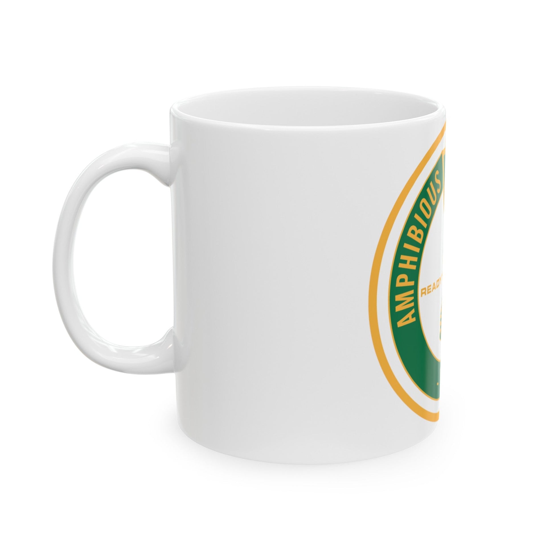 Amphibious Squadron 2 Ready To Strike (U.S. Navy) White Coffee Mug-The Sticker Space