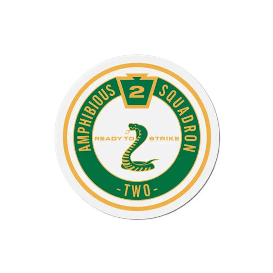 Amphibious Squadron 2 Ready To Strike (U.S. Navy) Refrigerator Magnet 3 Inch - The Sticker Space