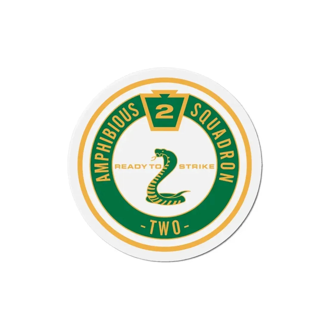 Amphibious Squadron 2 Ready To Strike (U.S. Navy) Refrigerator Magnet 4 Inch - The Sticker Space