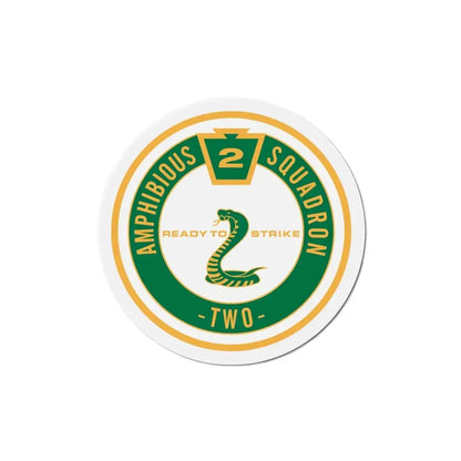 Amphibious Squadron 2 Ready To Strike (U.S. Navy) Refrigerator Magnet 5 Inch - The Sticker Space