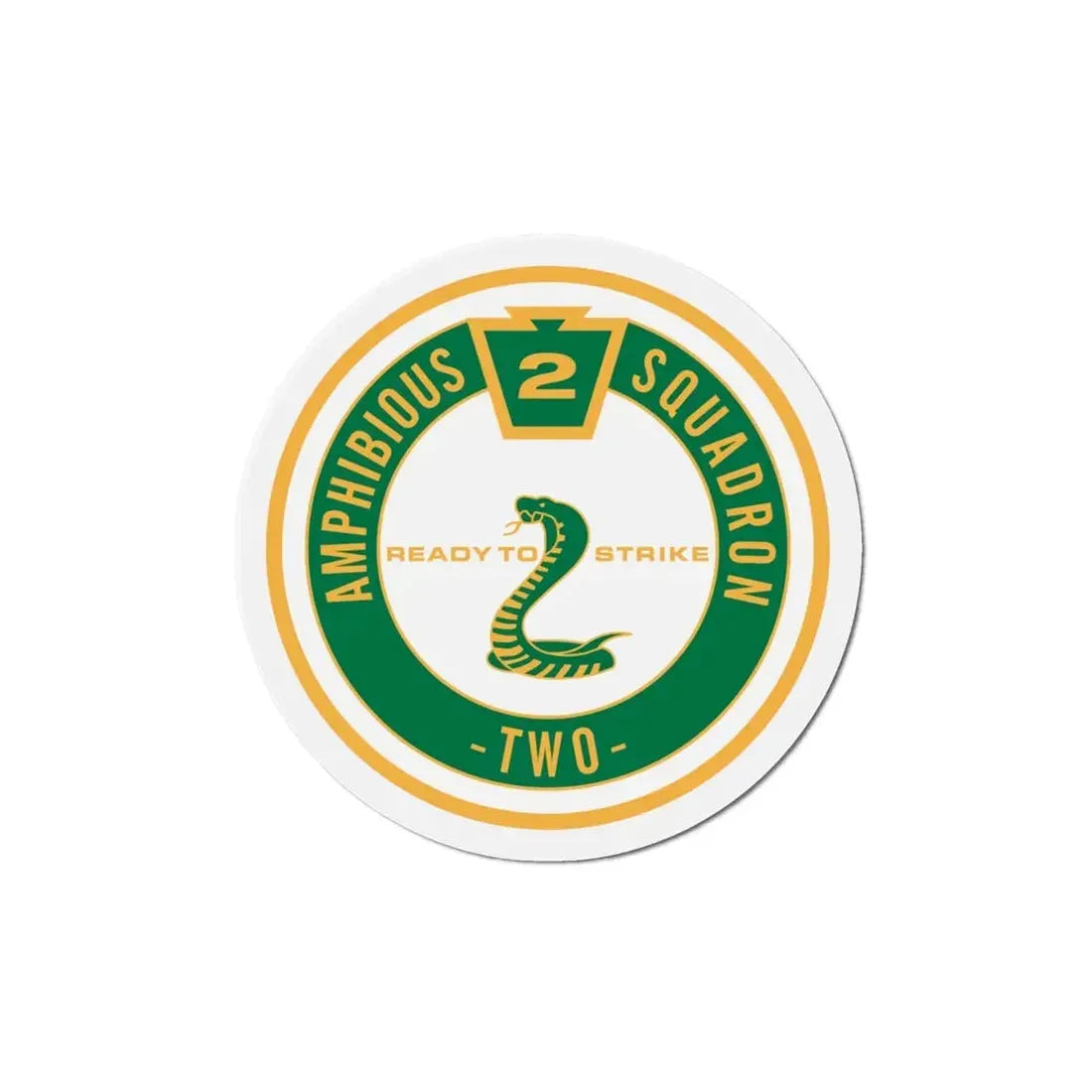 Amphibious Squadron 2 Ready To Strike (U.S. Navy) Refrigerator Magnet 6 Inch - The Sticker Space
