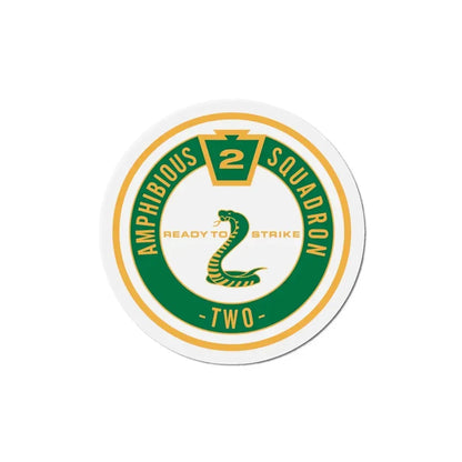 Amphibious Squadron 2 Ready To Strike (U.S. Navy) Refrigerator Magnet 6 Inch - The Sticker Space