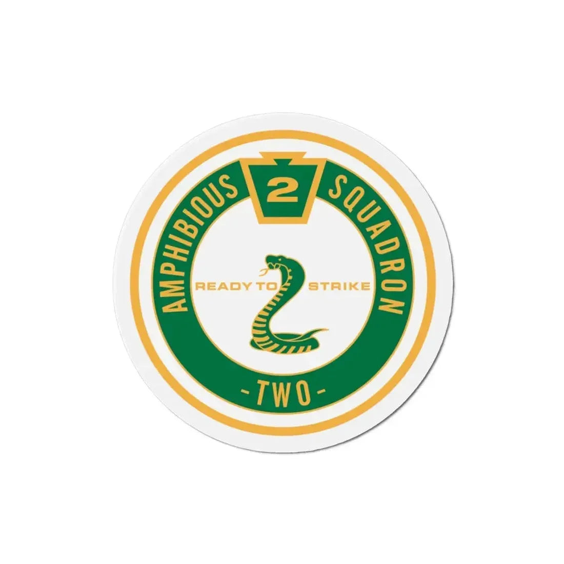 Amphibious Squadron 2 Ready To Strike (U.S. Navy) Refrigerator Magnet - The Sticker Space