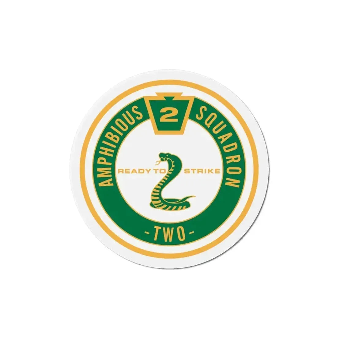 Amphibious Squadron 2 Ready To Strike (U.S. Navy) Refrigerator Magnet - The Sticker Space