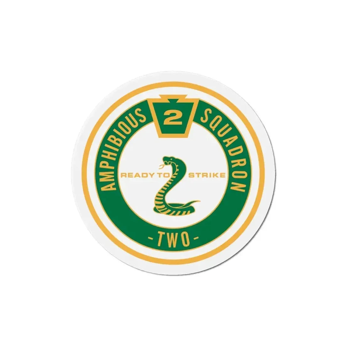 Amphibious Squadron 2 Ready To Strike (U.S. Navy) Refrigerator Magnet - The Sticker Space