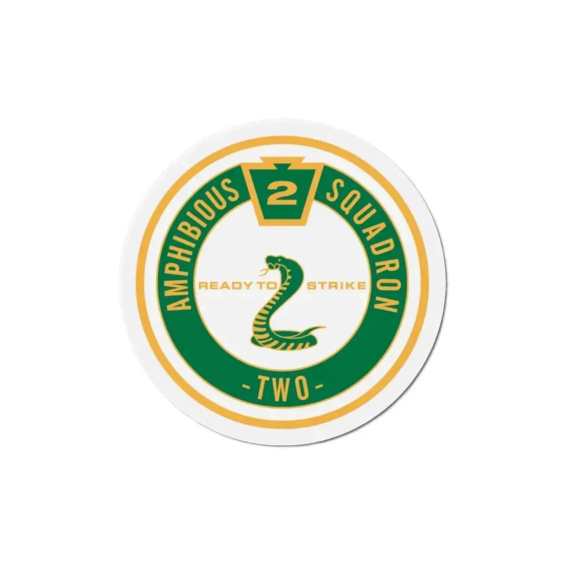 Amphibious Squadron 2 Ready To Strike (U.S. Navy) Refrigerator Magnet - The Sticker Space